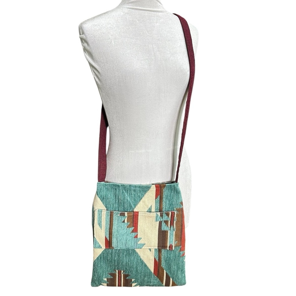 Handmade Southwestern Fabric Crossbody Bag
